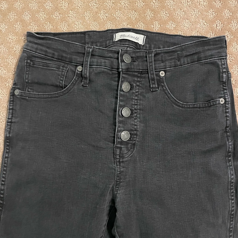 Madewell Women's Charcoal High Rise Jeans